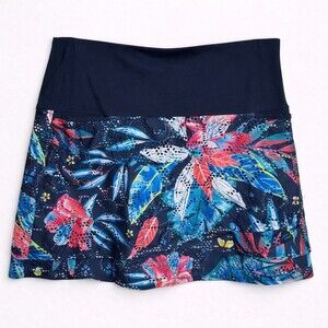 Lucky In Love Hawaiian Tropical Floral Print Skirt Skort size XL pickleball